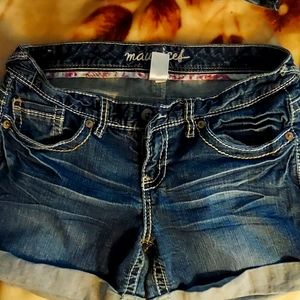 Blue jean shorts